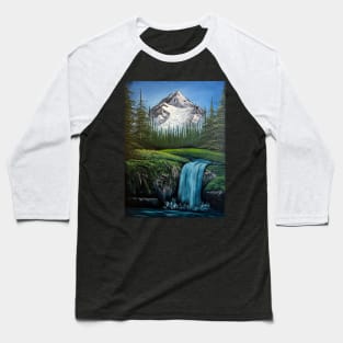 Valley Waterfall Baseball T-Shirt